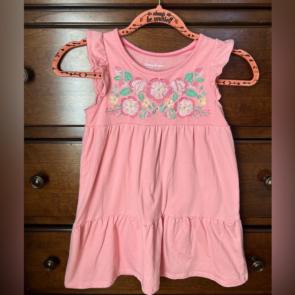 Tommy Bahama ⚜️ Girls Floral Embroidered Dress - Picture 1 of 7